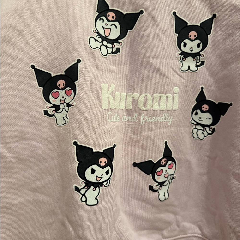 Sanrio Kuromi Pink Crew Neck Sweater Zara - Picture 4 of 6